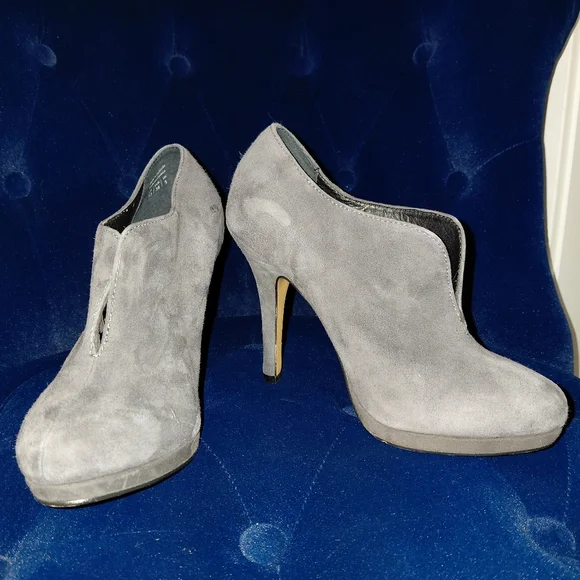 ALDO Tallo 8 Gray Suede Ankle Boots Size 7.5 Slate Gray Office Siren Sleek - Picture 6 of 16